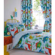 Kids Club Collection Dinosaurs Bed Duvet Cover & Pillowcase Set 53.1x78.7"