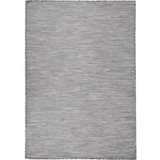 vidaXL brown Flatweave Rug Stripes Brown, Black cm