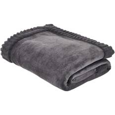 Catherine Lansfield Velvet Throw Blankets Black