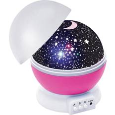 Pink Night Lights Gabba Goods Baby Nightlight Night Light Nursery Moon Star 360 Night Light