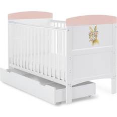 OBaby Grace Inspire Cot Bed & Underdrawer Colour Rabbit