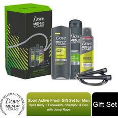 Dove Men Gift Boxes & Sets Dove Men Care Sport Active Bodywash Shampoo & Deo 3pcs Gift Set with Jump