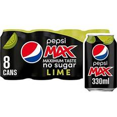 Pepsi Max Lime No Sugar 33cl 8pcs