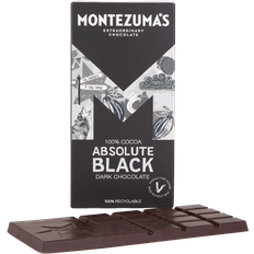 Montezuma´s Absolute Black 100% Cocoa Dark Chocolate GlutenFree Vegan 90g Bar