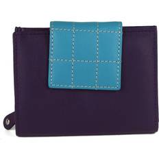 Eastern Counties Leather Diva Quilted Tab Purse Purple/Turquoise
