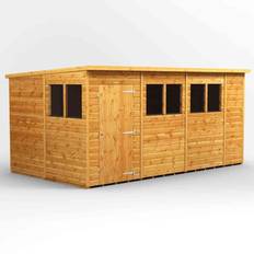 power Sheds 14x8 Pent Garden Shed (Building Area )