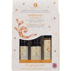 Aroma Home Pure Essential Oil Blends Energise 3 Steps Kit