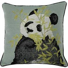 furn. Pandas 45X45 Poly Cushion Complete Decoration Pillows Black, Green