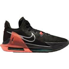 Leather Basketball Shoes Nike LeBron Witness 6 - Black/Sequoia/Crimson Pulse/Metallic Silver