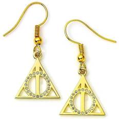 Harry Potter Drop Deathly Hallows Plated Sterling Earrings