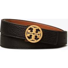 Tory Burch Miller Reversible Belt - Black/Classic Cuoio/Gold