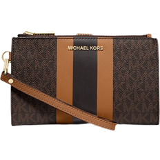 Michael Kors Adele Logo Stripe Smartphone Wallet - Brn/Acorn