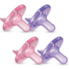 Best Pacifiers Philips Avent Soothie Pacifier, Pink/Purple, 0-3 Months, 4 Pack