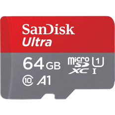 64 GB - USB-A Memory Cards & USB Flash Drives SanDisk Ultra microSDXC Class 10 UHS-I U1 A1 140MB/s 64GB +SD adapter