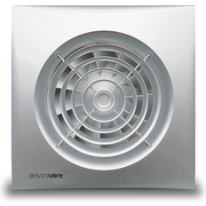 Silver Bathroom Extractor Fans Silent 100mm