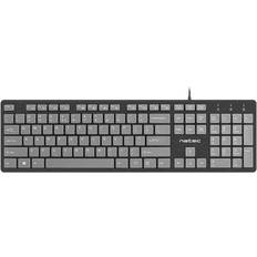 Natec NKL1182 Discus-Standard-Wired-USB-Membrane-QWERTY-Black-Grey