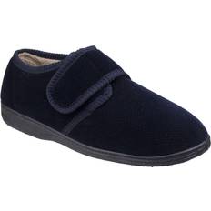 Fleet & Foster Mens Sam Touch Fastening Slippers (10 UK) (Navy)