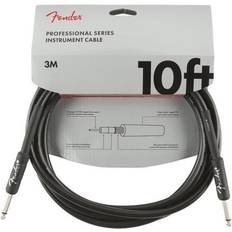 Fender Pro Series 10 foot Instrument Cable, Black