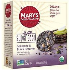 Mary's Gone Crackers Super Seed Seaweed & Black Sesame 6x5.5