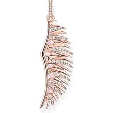 Thomas Sabo Phoenix Wings Pendant - Rose Gold/Pink/Transparent