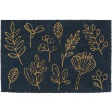 Premier Housewares Sustain Botanical Doormat Black