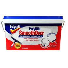 Polycell White SmoothOver Textured Walls Metal Paint White 1L