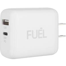 Fuel Usb-C & Usb-A Power Adapter In White White