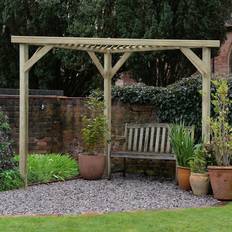 Green Pavilions Forest Garden Slatted Corner Pergola