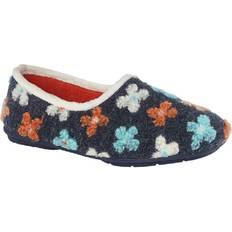 Sleepers Womens/Ladies Gracie Floral Memory Foam Slippers (6.5 UK) (Cream/Multicoloured)