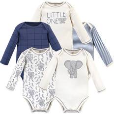 Touched By Nature 5-Pack Organic Cotton Long Sleeve Bodysuits