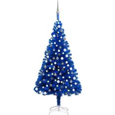 vidaXL Artificial Christmas Tree with LEDs&Ball Set Holiday Christmas Tree