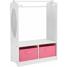 Pink Clothes Rack Liberty House Toys Dress up Station with Storage Bins