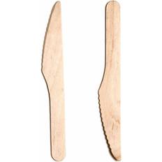 Disposable Knives Birchwood Brown Pack