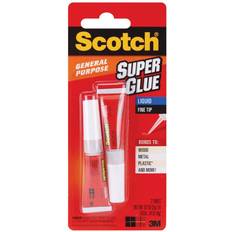 Scotch 07oz Super Glue Liquid 2/Pkg