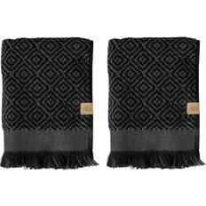 Mette Ditmer Morocco Guest Guest Towel Black, Grey