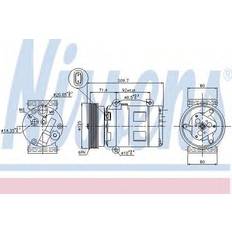 Nissan Compressor, air conditioning 89072