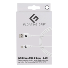 Floating Grip 0,5M Silicone USB-C Cable White