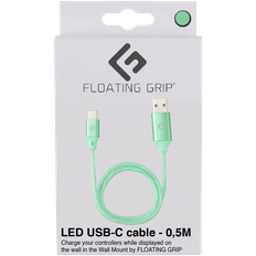 Floating Grip 0,5M LED USB-C Cable Green