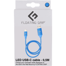 Floating Grip 0,5M LED USB-C Cable (Blue)