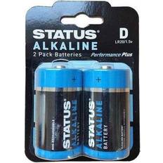 Status International Alkaline Batteries D x 2