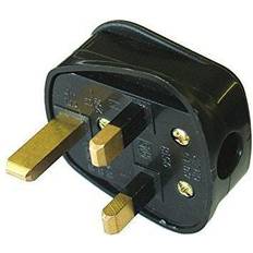 SMJ 13A 3-Pin Black Rubber Plug