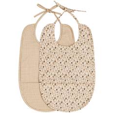 That's Mine Bib Dining 2-pack Tiny Mushroom/Check