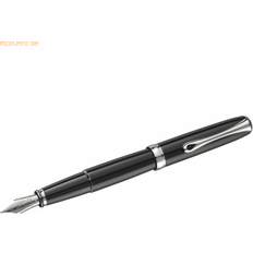 Silver Fountain Pens Diplomat Excellence A2 Black Lacquer Fountain Pen