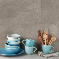 Grosfillex Wallcovering Tile Gx Wall 11pcs Slate 30x60cm Grey