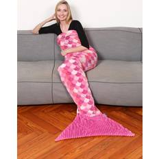 MCU KANGURU Sirena Sjöjungfru Pläd Blankets Pink