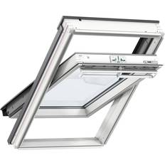 Windows Velux White Painted Centre Pivot Roof Timber, Aluminium Roof Window Triple-Pane