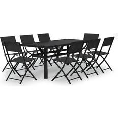 vidaXL 3102921 Patio Dining Set, 1 Table incl. 8 Chairs