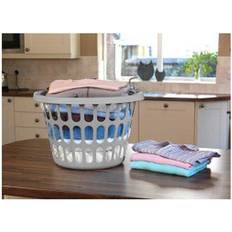 TML Round Laundry Basket Silver