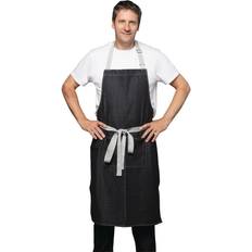 Polyester Aprons Whites Southside Bib Apron Denim Apron White, Black