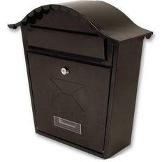 Black Letterboxes Sterling Security Products Mb01Bk Post Box Classic